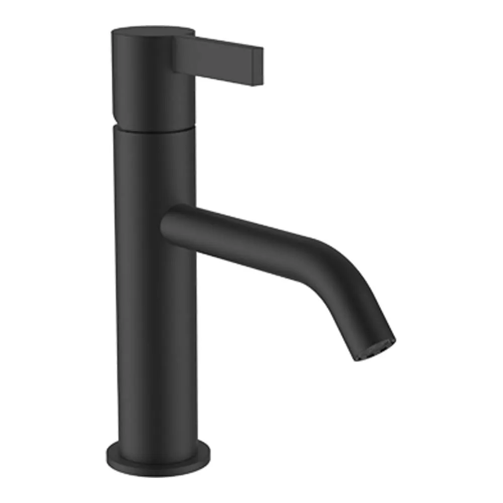 LAUFEN Kartell LAUFEN Umyvadlová stojánková páková baterie, pevný výtok 135 mm, průtok 5,3 l/min, bez automatické výpusti, PVD Titan černý mat #H3113310811201