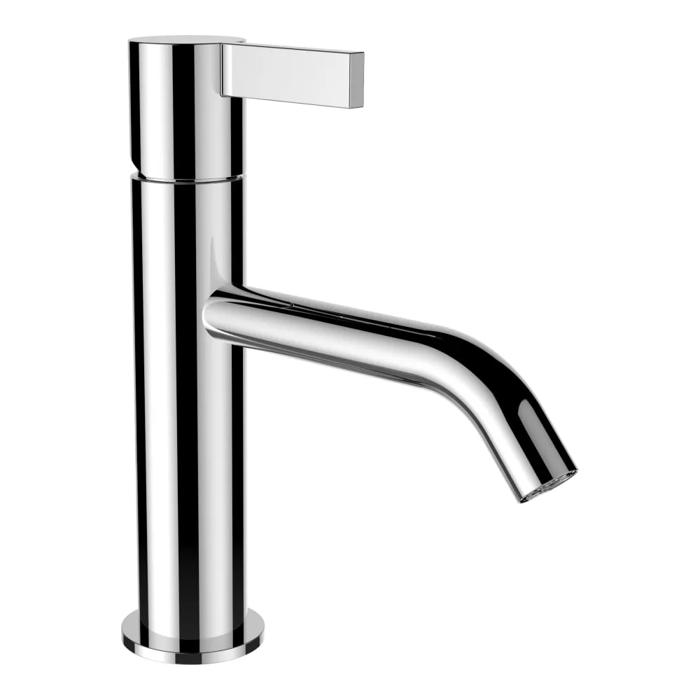 LAUFEN Kartell LAUFEN Umyvadlová stojánková páková baterie, pevný výtok 135 mm, průtok 5,3 l/min, bez automatické výpusti, chrom #H3113310041201