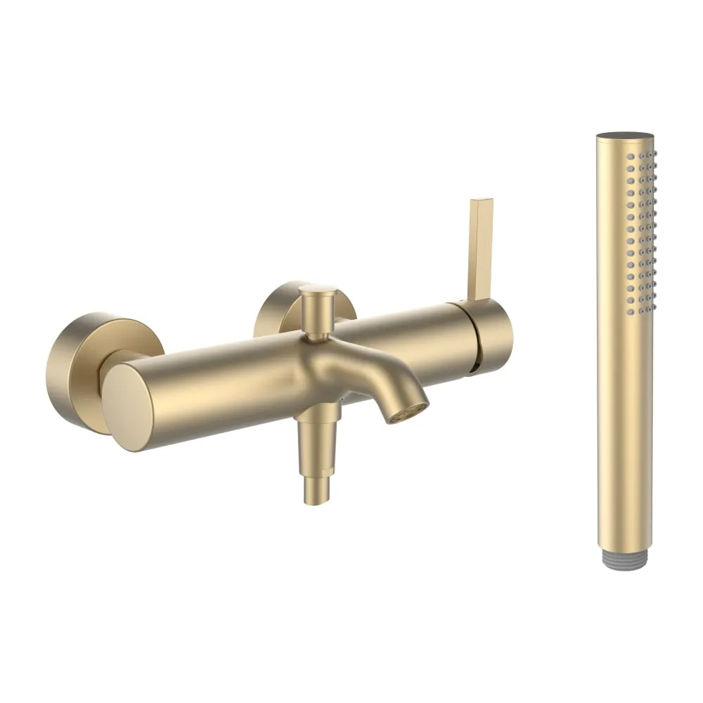 LAUFEN Kartell LAUFEN Vanová nástěnná páková baterie, včetně syntetické sprchové hadice 1800 mm a ruční sprchy Twinstick #H3213370831411