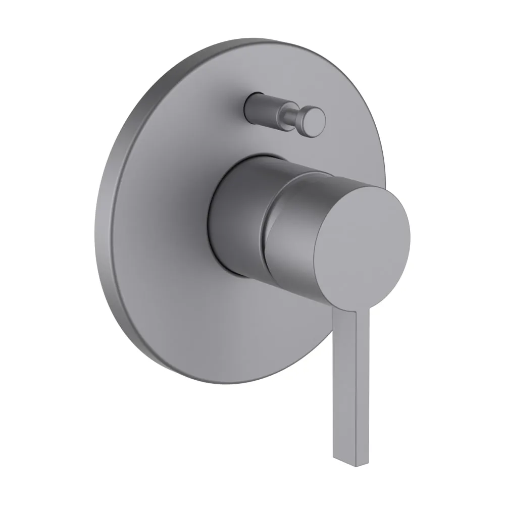 LAUFEN Kartell LAUFEN Vrchní sada podomítkové vanové/sprchové baterie pro Simibox nebo Simibox Light, s přepínačem, PVD inox kartáčovaná ocel #H3213360900001