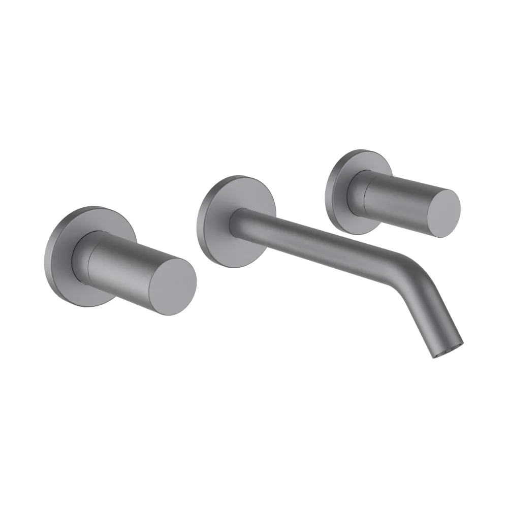 LAUFEN Kartell LAUFEN Umyvadlová podomítková tříotvorová baterie, výtok 175 mm, průtok 5,7 l/min, kartáčovaná nerez ocel #H3123360901201