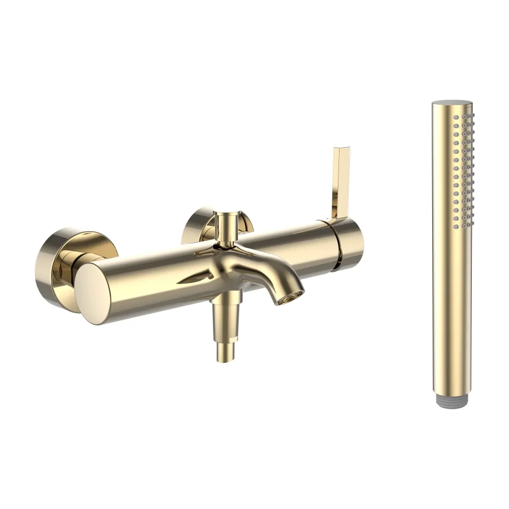 LAUFEN Kartell LAUFEN Vanová nástěnná páková baterie, včetně syntetické sprchové hadice 1800 mm a ruční sprchy Twinstick #H3213370011411