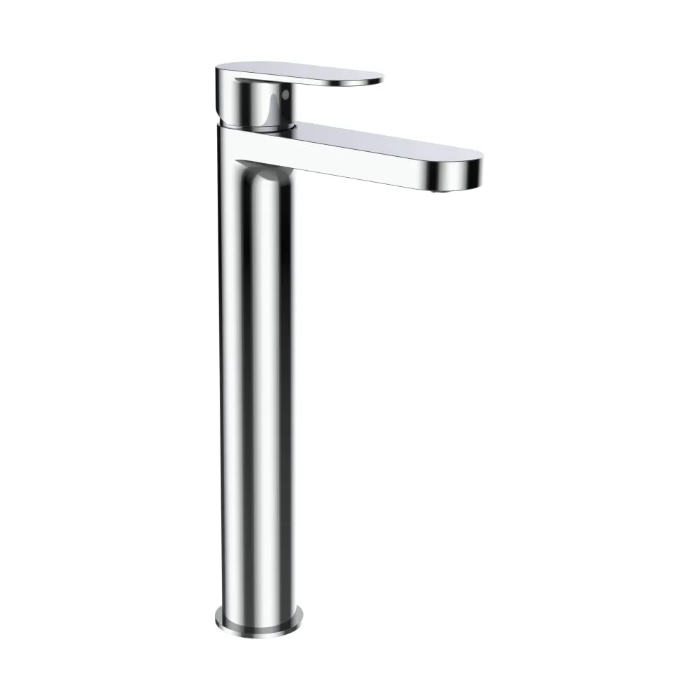LAUFEN NEJA Umyvadlová stojánková baterie, vysoká, Eco +, pevný výtok 132 mm, bez výpusti, chrom #H3115180041201