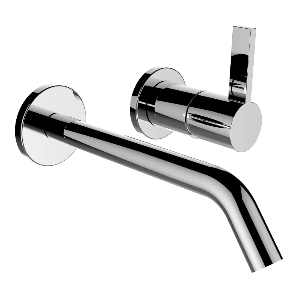 LAUFEN Kartell LAUFEN Umyvadlová podomítková páková baterie pro 2-bodový Simibox, pevný výtok 175 mm, chrom #H3113360041201