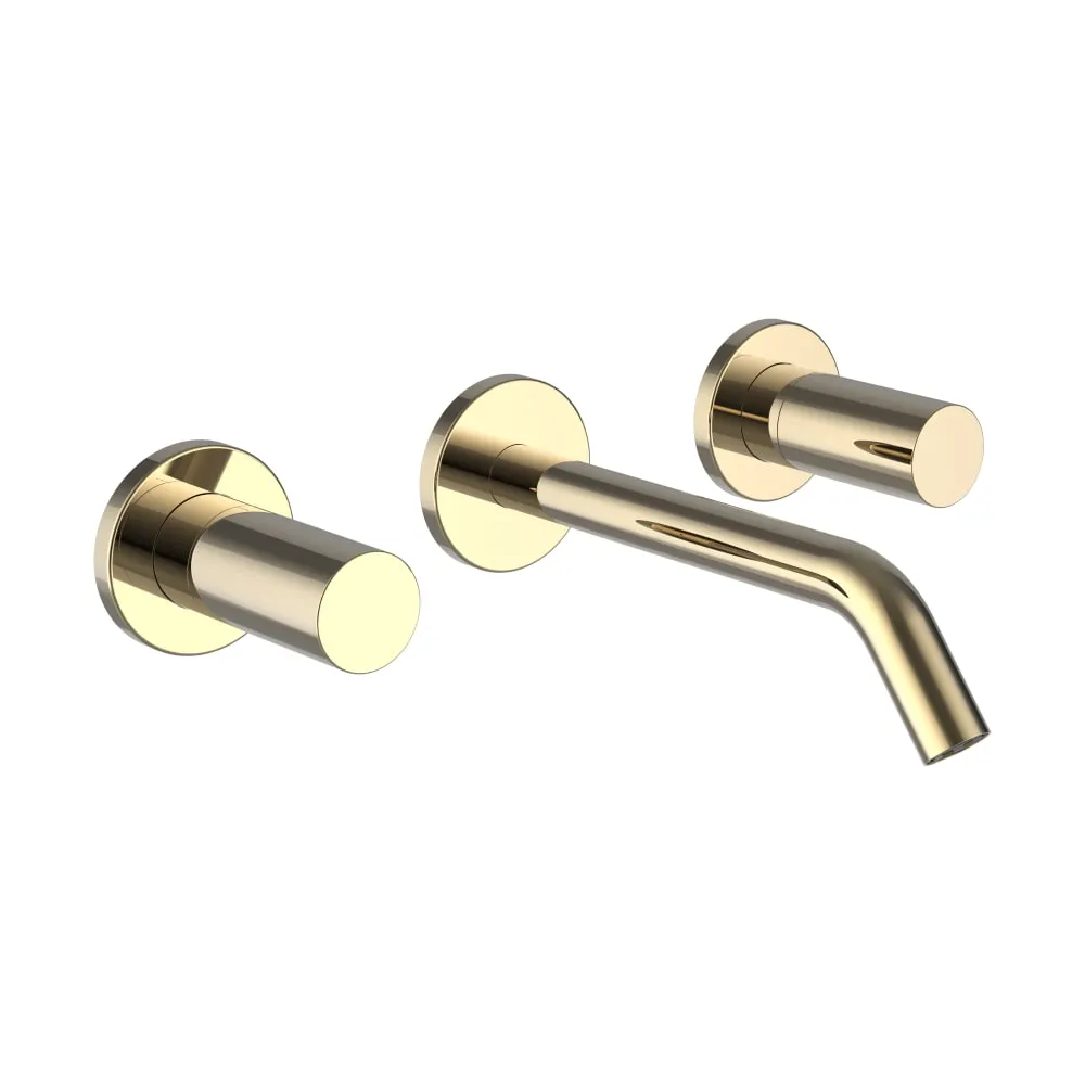 LAUFEN Kartell LAUFEN Umyvadlová podomítková tříotvorová baterie, výtok 175 mm, průtok 5,7 l/min, PVD zlatá lesklá #H3123360011201