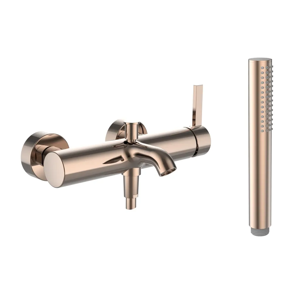 LAUFEN Kartell LAUFEN Vanová nástěnná páková baterie, včetně syntetické sprchové hadice 1800 mm a ruční sprchy Twinstick #H3213370821411