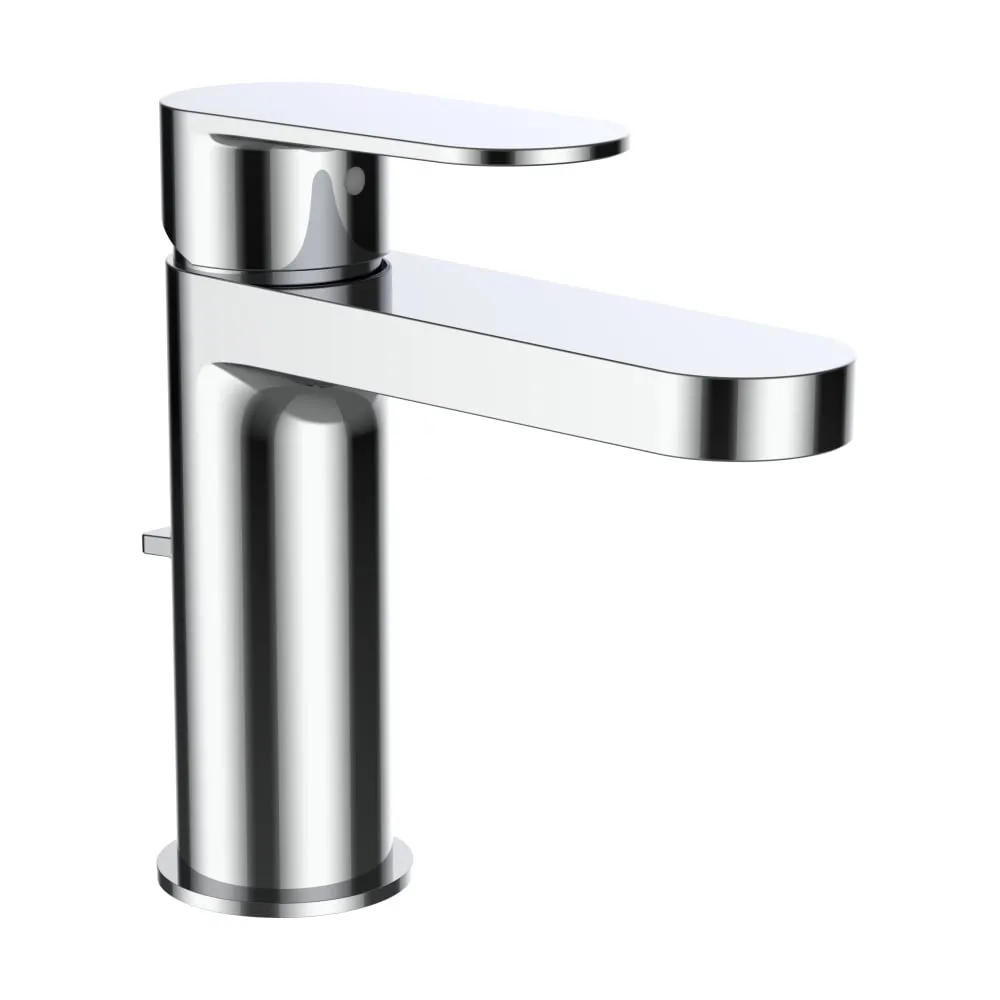 LAUFEN NEJA Umyvadlová stojánková páková baterie, pevný výtok 120 mm, s výpustí, chrom #H3115110041111