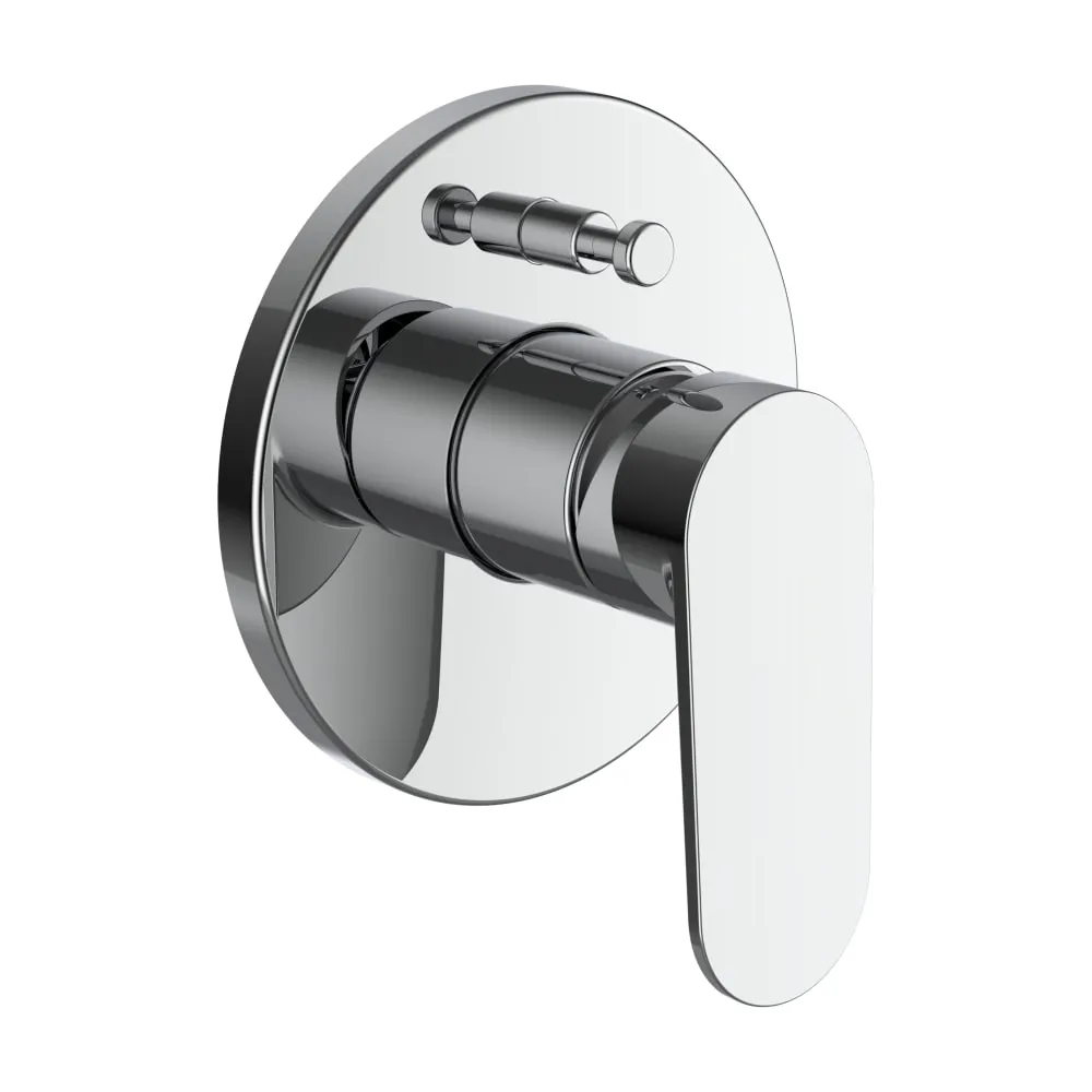 LAUFEN NEJA Vrchní sada podomítkové vanové pákové baterie pro Simibox a Simibox Light, s přepínačem a zavzdušňovacím ventilem, chrom #H3215160040001