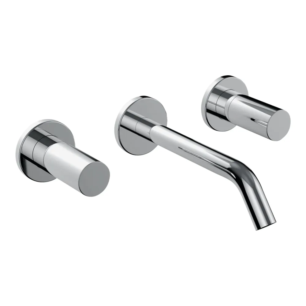 LAUFEN Kartell LAUFEN Umyvadlová podomítková tříotvorová baterie, výtok 175 mm, průtok 5,7 l/min, chrom #H3123360041201