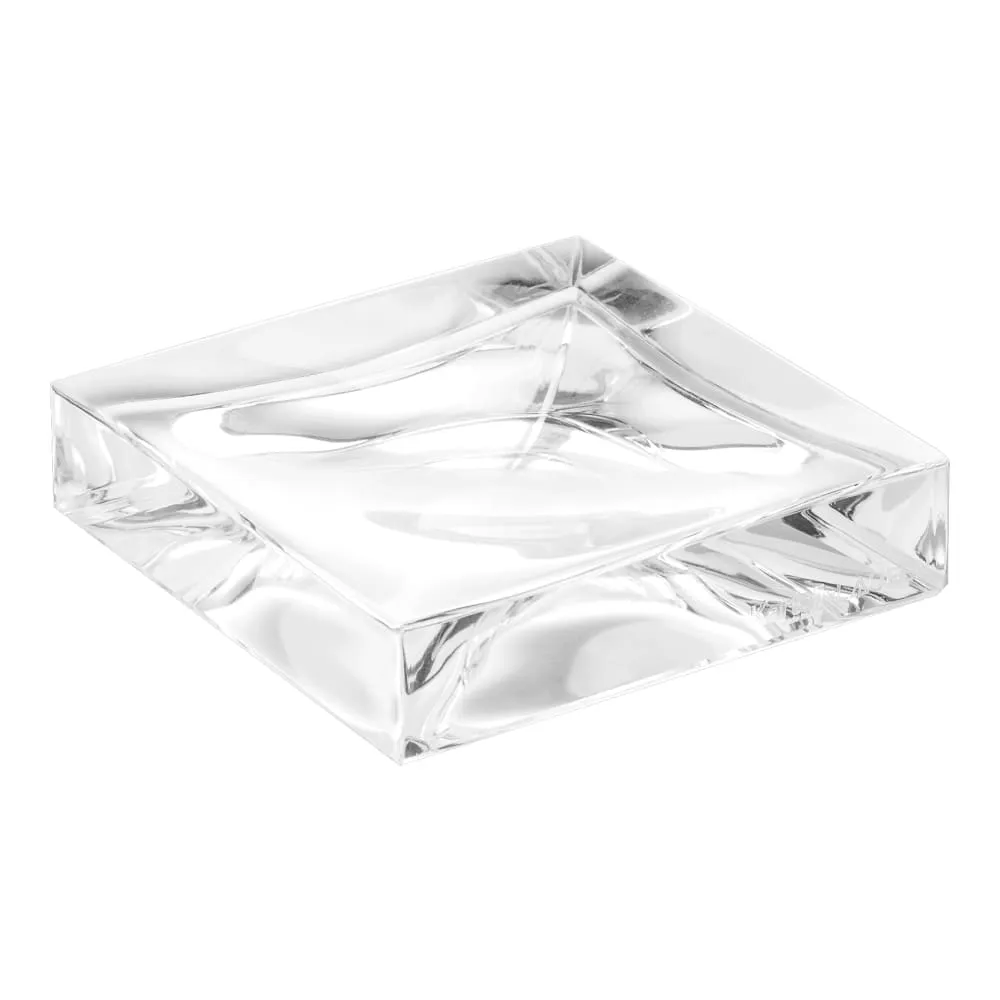 LAUFEN Kartell LAUFEN Mýdlenka 'Boxy', plastová 105 x 105 x 25 mm #H3833300920001 - 084 - Krystal transparentní
