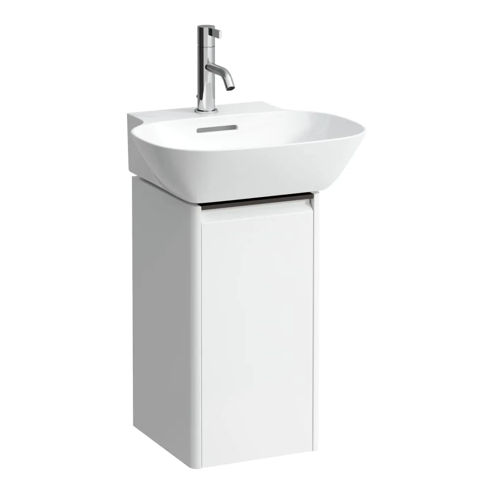 LAUFEN BASE Skříňka pod umyvadlo, 1 dvířka, závěsy vpravo, 1 vnitřní polička, pro umývátko 815301 275 x 295 x 515 mm #H4030141102661 - 260 - Bílá mat