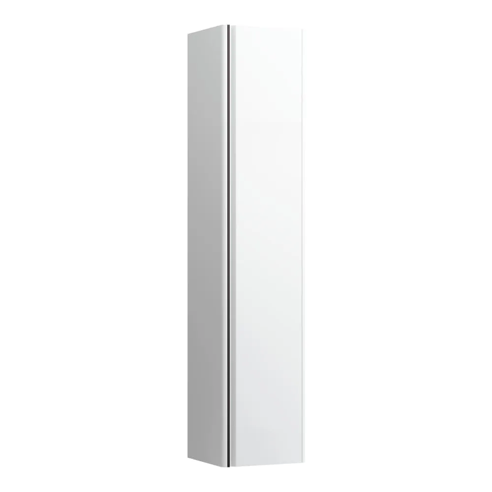 LAUFEN BASE Vysoká skříňka, závěsy dveří vpravo, úchytka z tmavého hliníku 350 x 335 x 1650 mm #H4030341102611 - 260 - Bílá mat