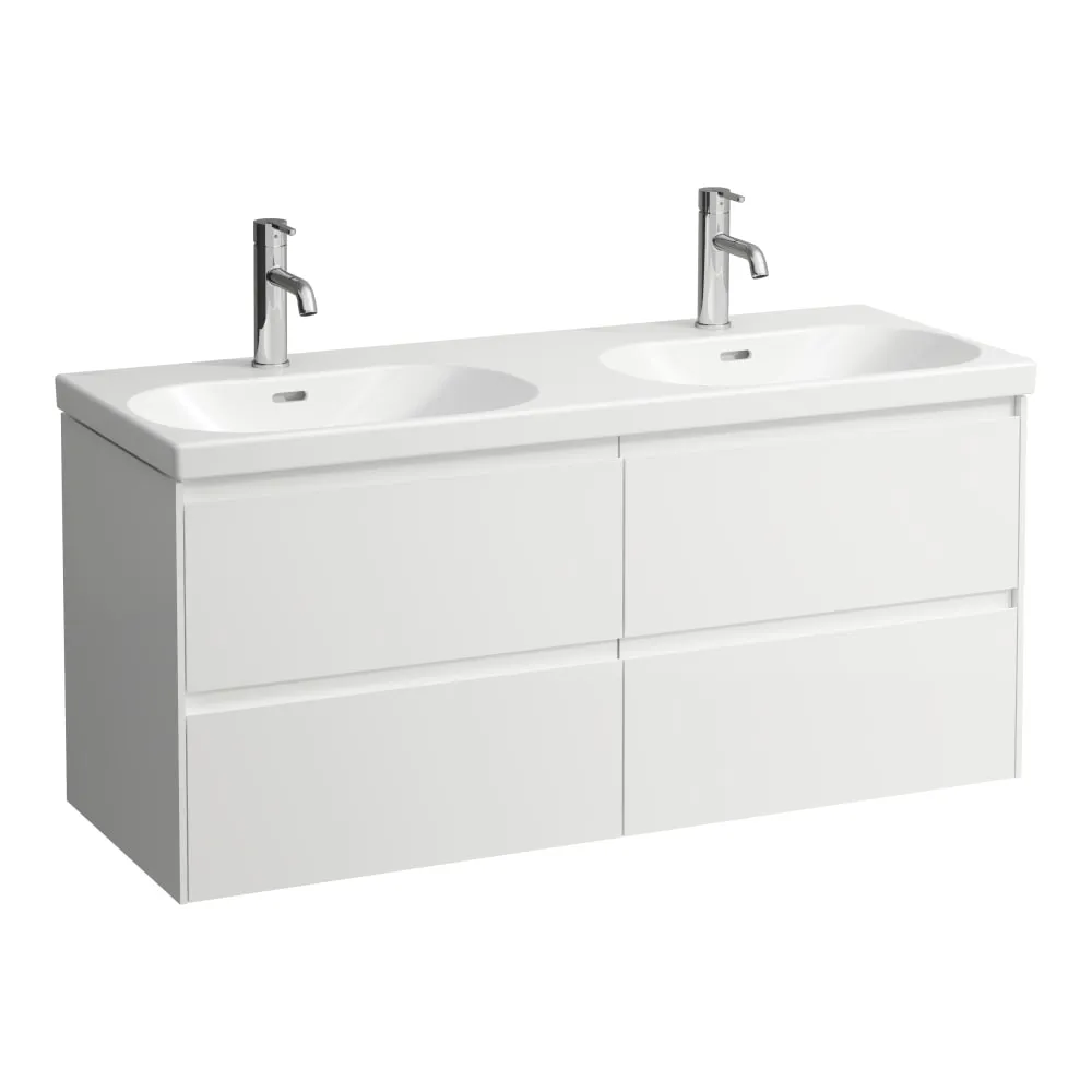 LAUFEN LANI Skříňka pod umyvadlo, se 4 zásuvkami, pro umyvadlo H814081 1180 x 450 x 515 mm #H4035741129901 - 260 - Bílá mat