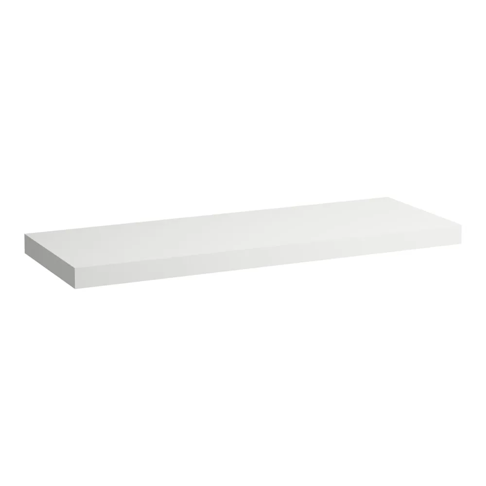 LAUFEN LANI Umyvadlová deska 1400, bez výřezu, tloušťka: 65 mm, vč. 3 nástěnných držáků 1370 x 495 x 65 mm #H4046801122601 - 260 - Bílá mat