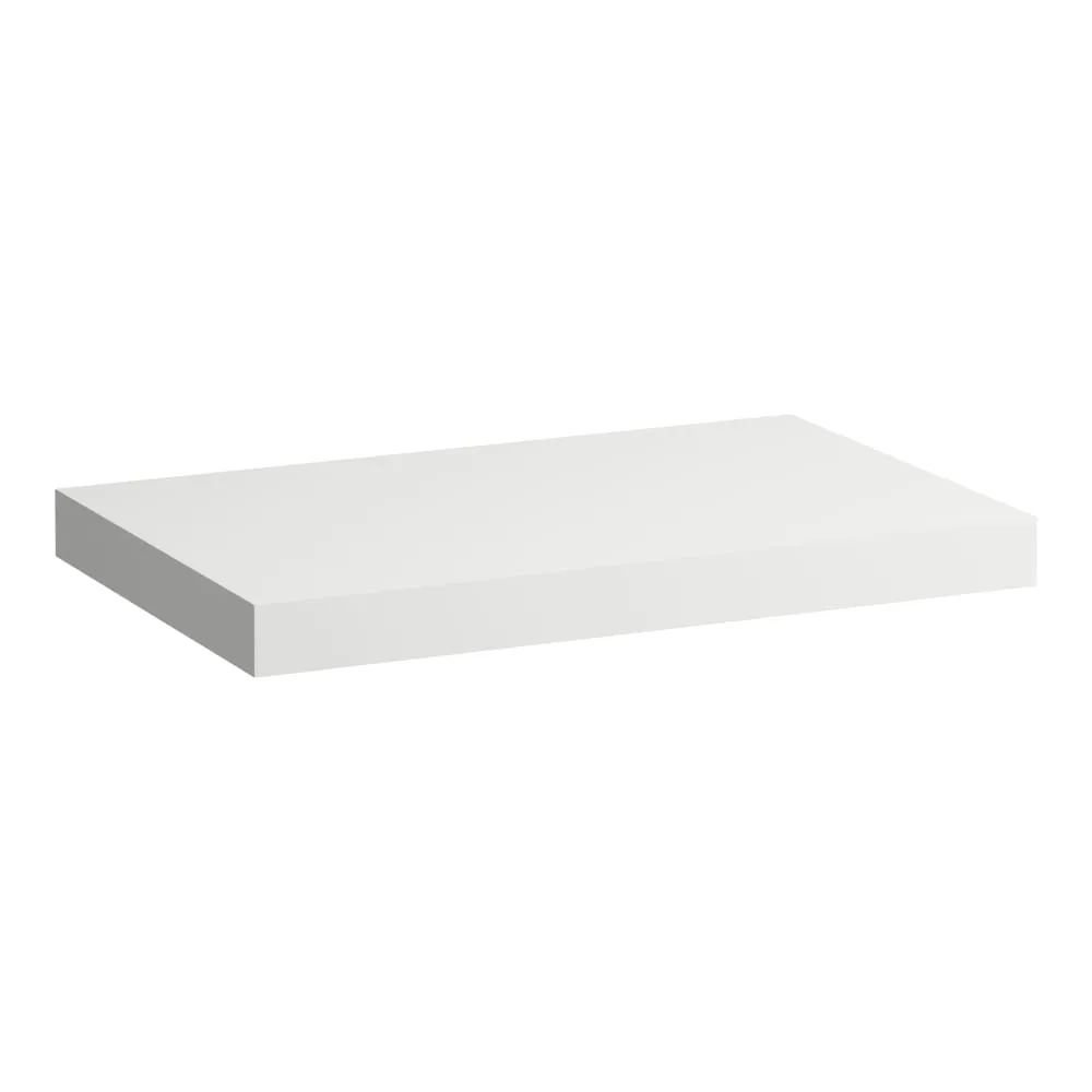 LAUFEN LANI Umyvadlová deska 800, bez výřezu, tloušťka: 65 mm, vč. 2 nástěnných držáků 785 x 495 x 65 mm #H4046501122661 - 260 - Bílá mat