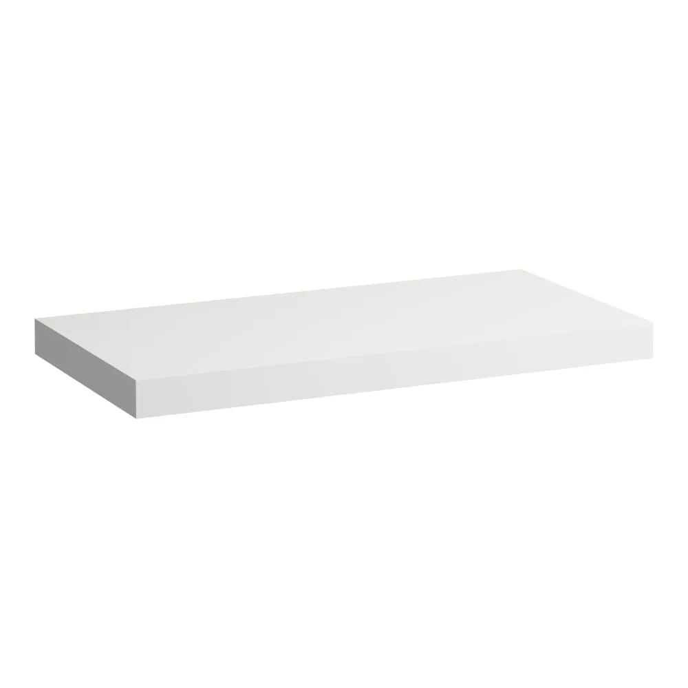 LAUFEN LANI Umyvadlová deska 1000, bez výřezu, tloušťka: 65 mm, vč. 2 nástěnných držáků 985 x 495 x 65 mm #H4046601122601 - 260 - Bílá mat