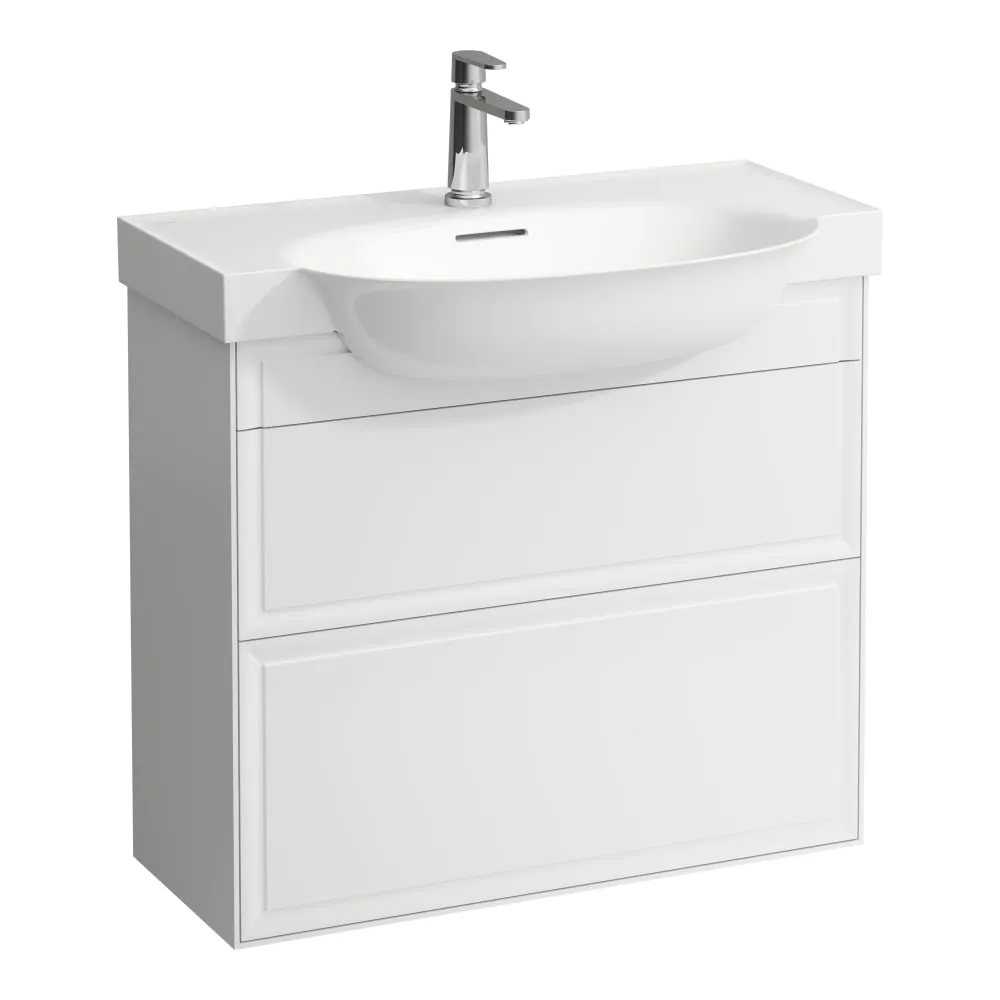 LAUFEN THE NEW CLASSIC Skříňka pod umyvadlo, se 2 zásuvkami, pro umyvadla H813855 775 x 315 x 675 mm #H4060420856281 - 170 - Bílá mat