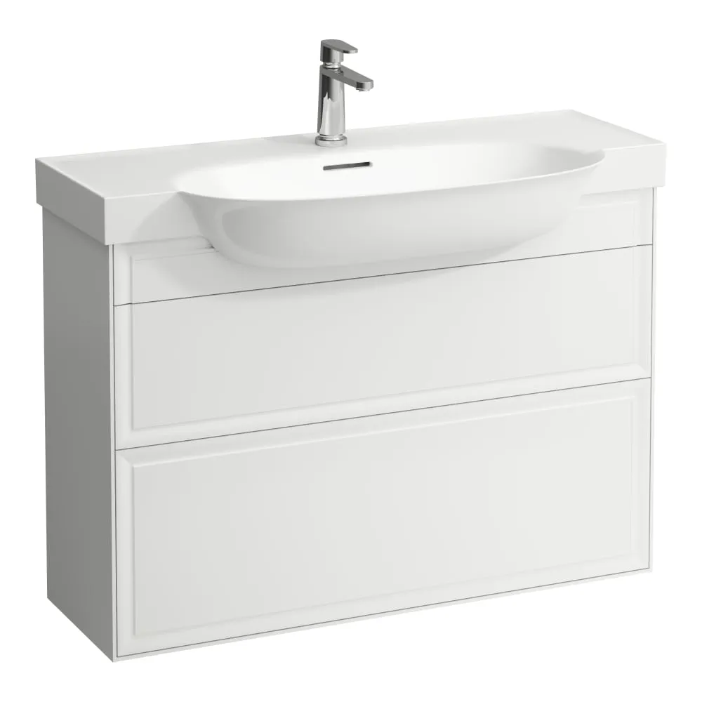 LAUFEN THE NEW CLASSIC Skříňka pod umyvadlo, se 2 zásuvkami, pro umyvadlo H813857 975 x 315 x 665 mm #H4060920856311 - 170 - Bílá mat