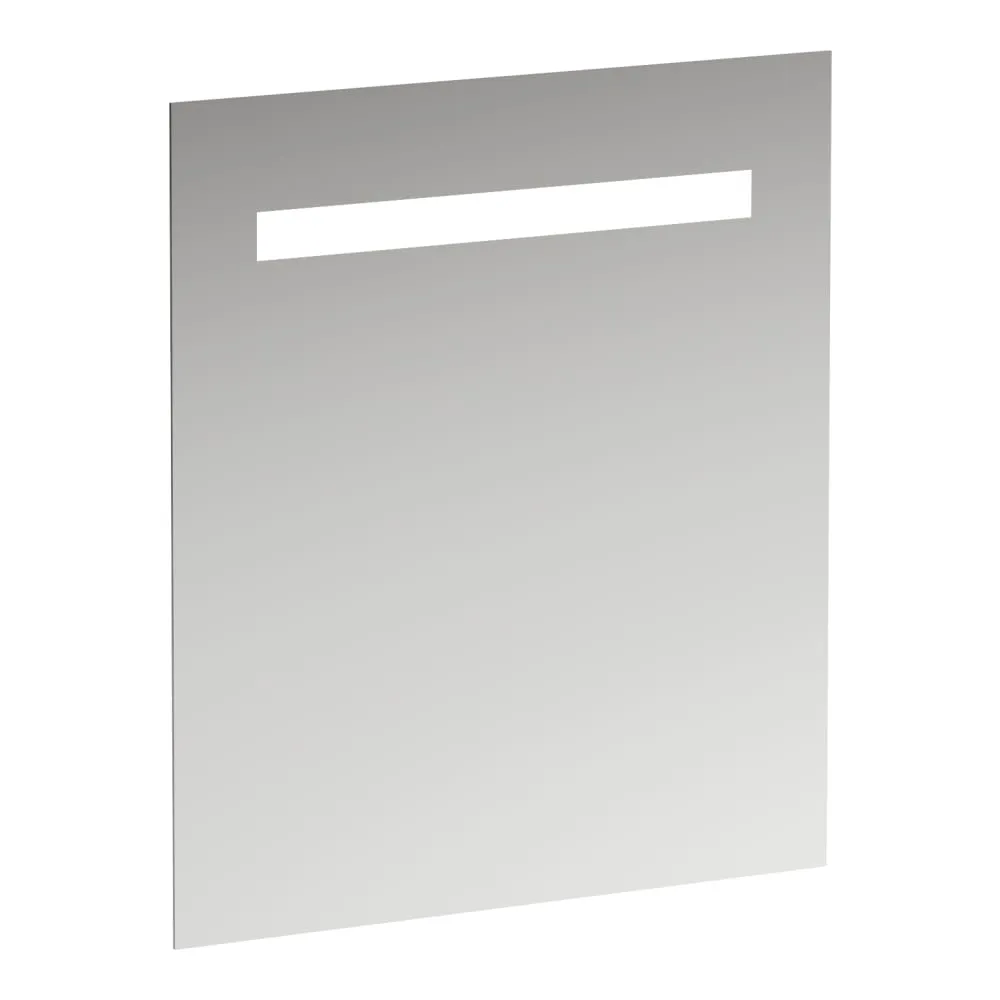 LAUFEN LEELO Zrcadlo, 600 mm v hliníkovém rámu,s vodorovným LED osvětlením, pro externí vypínač, 4000 K, IP44 600 x 40 x 700 mm #H4476319501441 - 144 - Zrcadlo