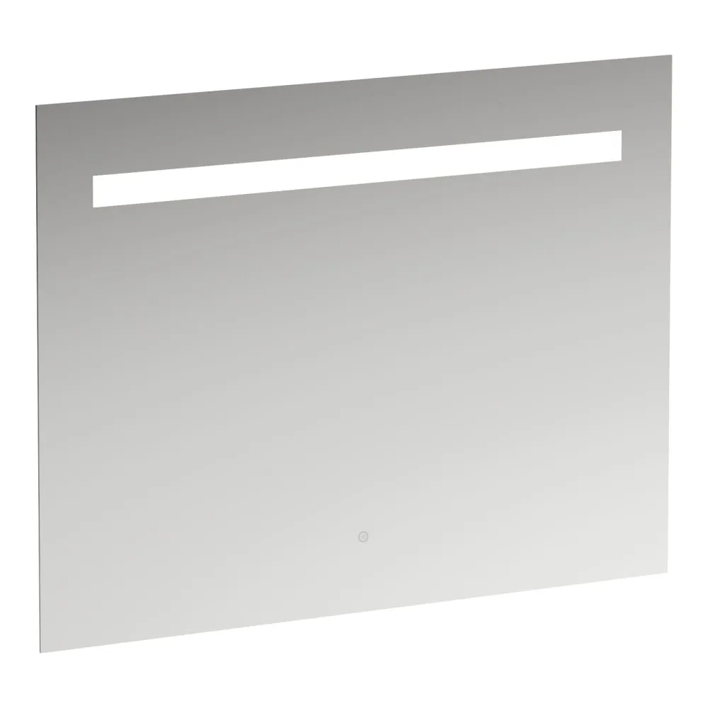 LAUFEN LEELO Zrcadlo, 900 mm v hliníkovém rámu s vodorovným LED osvětlením, 1 dotykový senzor (Zap/Vyp/Stmívání), 4000 K, IP44 900 x 40 x 700 mm #H4476529501441 - 144 - Zrcadlo