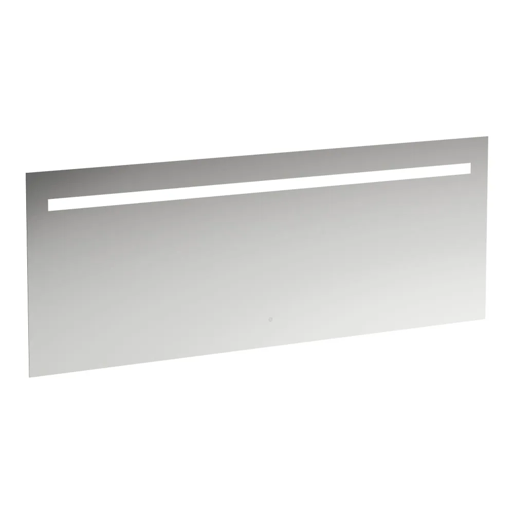 LAUFEN LEELO Zrcadlo, 1800 mm v hliníkovém rámu s vodorovným LED osvětlením, 1 dotykový senzor (Zap/Vyp/Stmívání), 4000 K, IP44 1800 x 40 x 700 mm #H4477029501441 - 144 - Zrcadlo