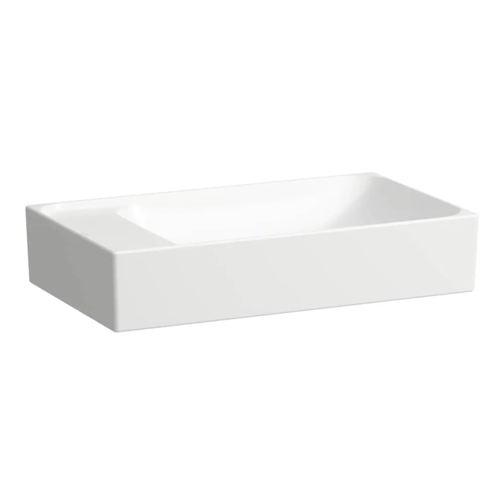 LAUFEN MEDA Umyvadlová mísa, s armaturní deskou vpravo a vlevo 600 x 350 x 150 mm #H8121137581121 - 000 - Bílá