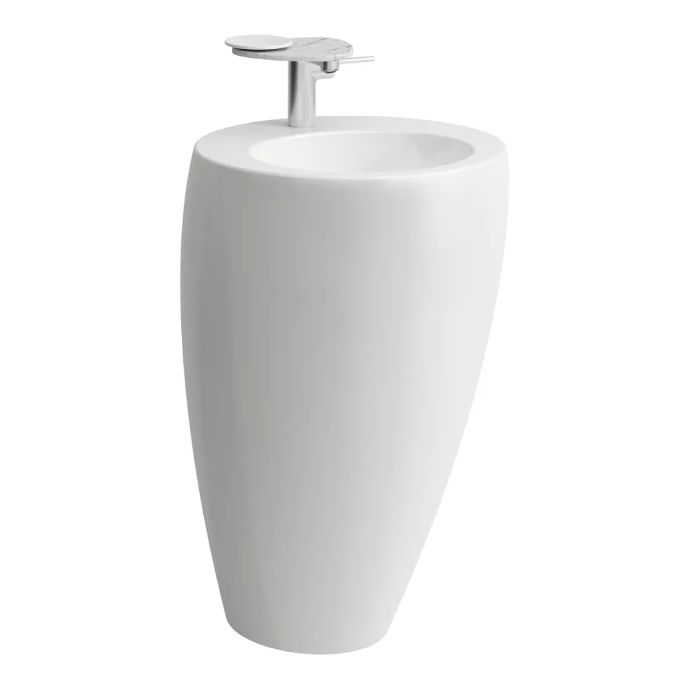 LAUFEN ILBAGNOALESSI Umyvadlo s integrovaným sloupem 520 x 530 x 850 mm #H8119711881091 - 400 - Bílá LCC (LAUFEN Clean Coat)
