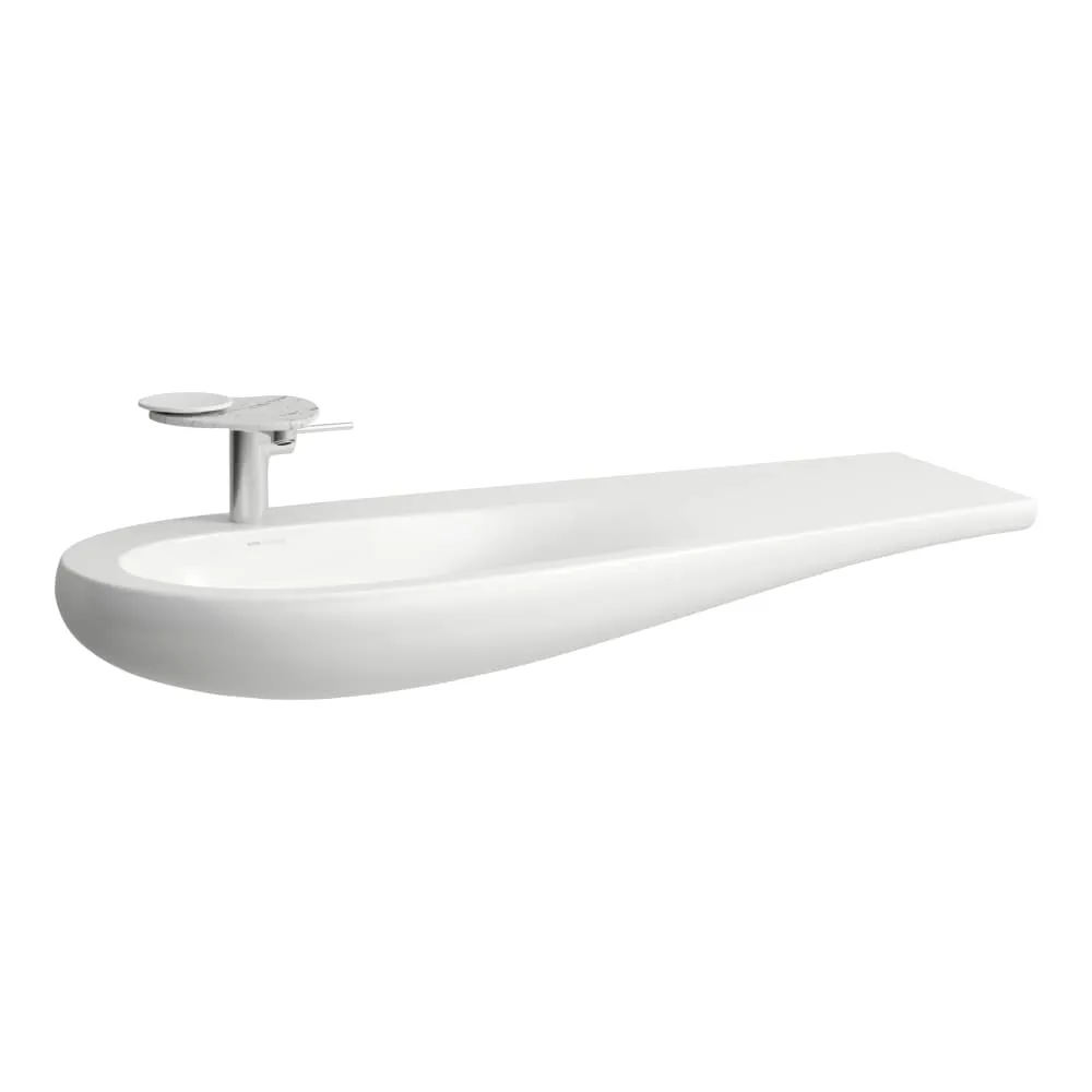 LAUFEN ILBAGNOALESSI Umyvadlo do nábytku, odkládací plocha vpravo 1200 x 500 x 165 mm #H8149737571041 - 400 - Bílá LCC (LAUFEN Clean Coat)