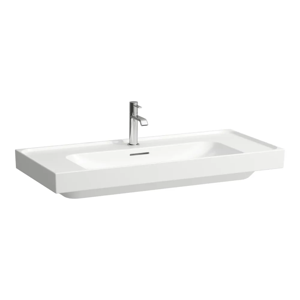 LAUFEN MEDA Umyvadlo, s odkládací plochou vpravo a vlevo, broušená spodní část 1000 x 460 x 160 mm #H8161194001581 - 000 - Bílá