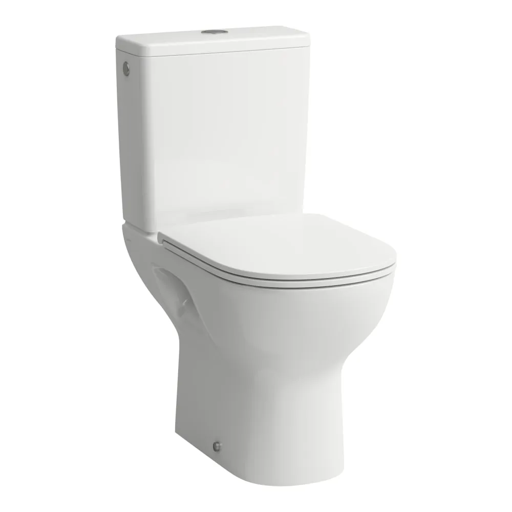 LAUFEN LUA Stojící kombinační mísa, rimless, hluboké splachování, vodorovný odpad 650 x 360 x 420 mm #H8240860000001 - 000 - Bílá