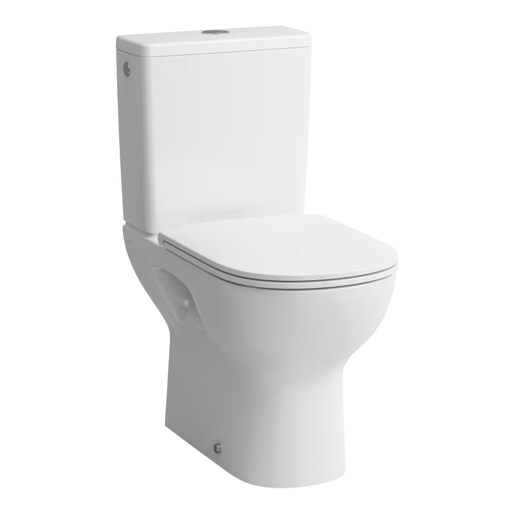 LAUFEN LUA Stojící kombinační mísa, rimless, hluboké splachování, svislý odpad 650 x 360 x 420 mm #H8240870000001 - 000 - Bílá