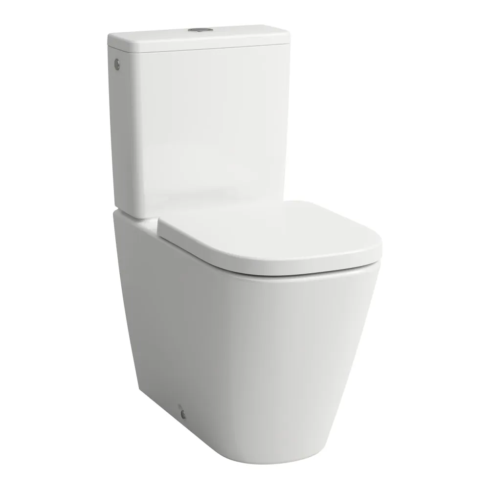 LAUFEN MEDA Stojící kombinační mísa, 'Silent flush', rimless, hluboké splachování, vodorovný/svislý odpad Vario 680 x 360 x 440 mm #H8241117570001 - 000 - Bílá