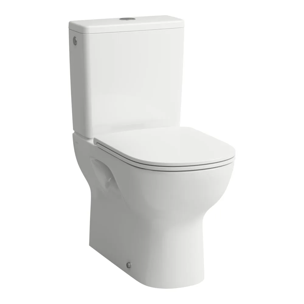 LAUFEN LUA Stojící kombinační mísa, rimless, hluboké splachování, vodorovný/svislý odpad Vario (max. 260 mm) 650 x 360 x 420 mm #H8240814000001 - 000 - Bílá