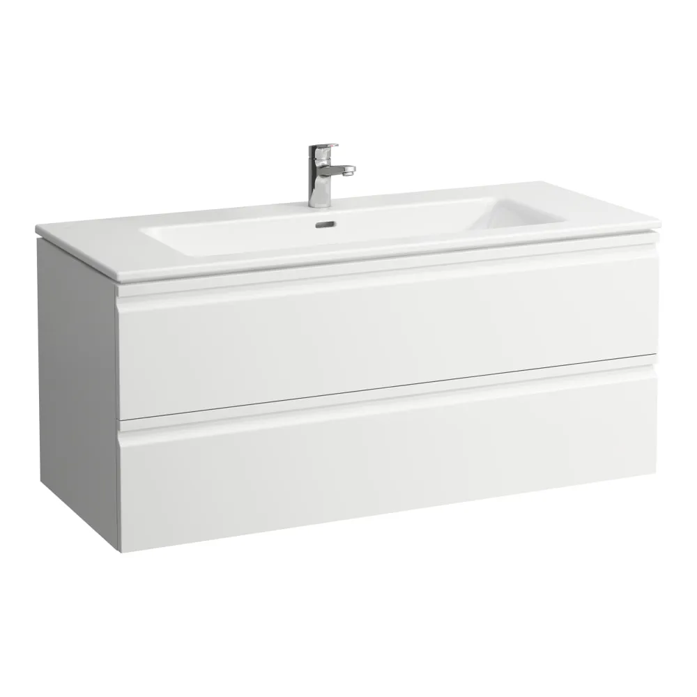 LAUFEN PRO S Umyvadlo se skříňkou, se 2 zásuvkami včetně místošetřícího sifonu 861967 1200 x 500 x 545 mm #H8619674791071 - 463 - Bílá