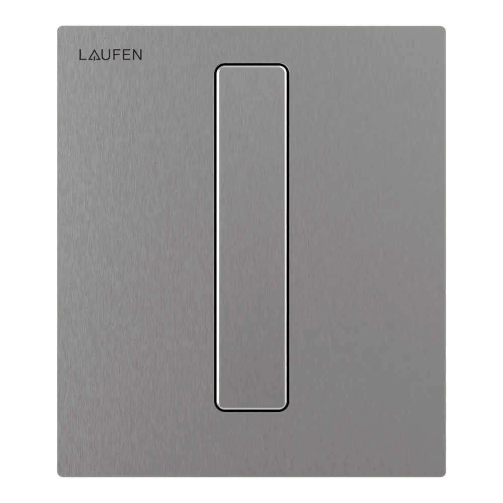 LAUFEN INEO Urinálové splachovací tlačítko AU103, obdélníkové tlačítko, barva kartáčová nerez ocel 125 x 145 x 10 mm #H9091039280001 - 928 -