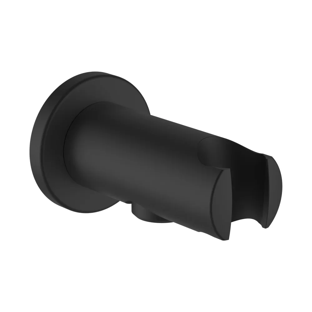 LAUFEN SPRCHOVÉ PŘÍSLUŠENSTVÍ Připojení sprchové hadice 1/2" s nástěnným držákem ruční sprchy, PVD titan černá matná #HF504778428000