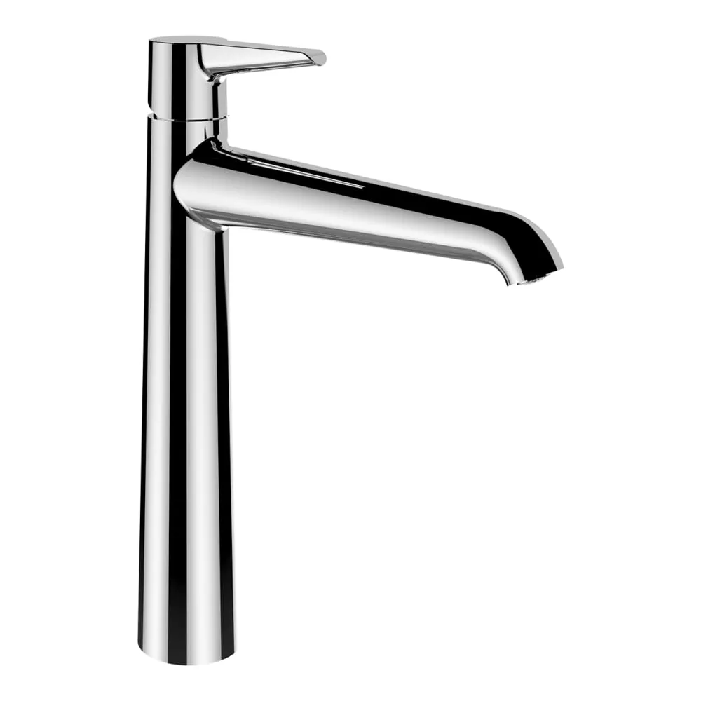 LAUFEN PURE Umyvadlová stojánková páková baterie vysoká, pevný výtok 190 mm, bez automatické výpusti, chrom #HF901714100000
