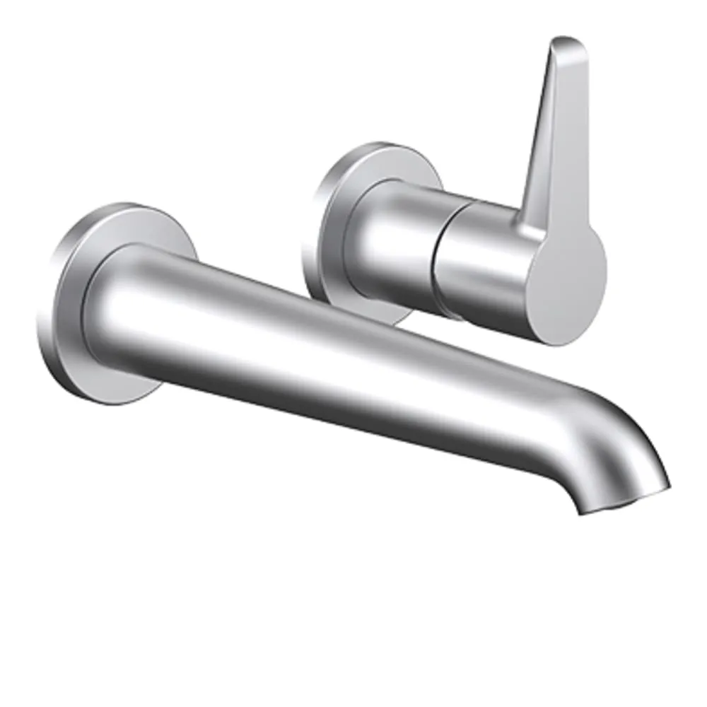 LAUFEN PURE Umyvadlová dvouotvorová podomítková baterie, výtok 180 mm, PVD inox kartáčovaná ocel #HF901722423000