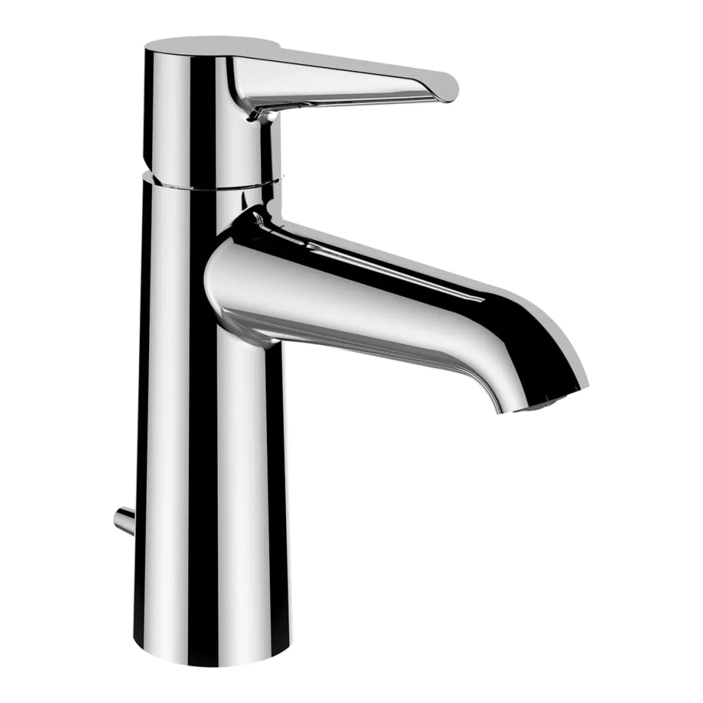 LAUFEN PURE Umyvadlová stojánková páková baterie, pevný výtok 110 mm, s automatickou výpustí, chrom #HF901701100000
