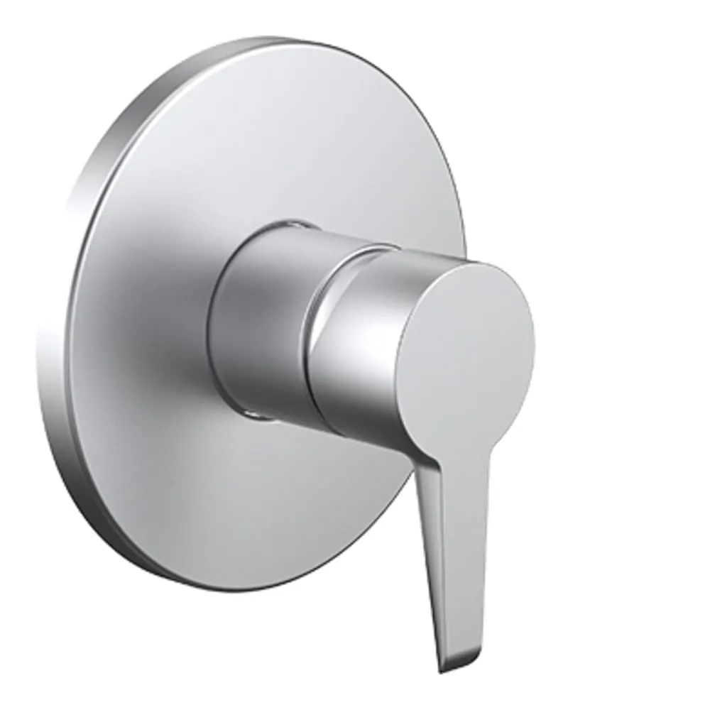 LAUFEN PURE Vrchní sada podomítkové sprchové pákové baterie pro Simibox nebo Simibox Light, PVD inox kartáčovaná ocel #HF901778423000