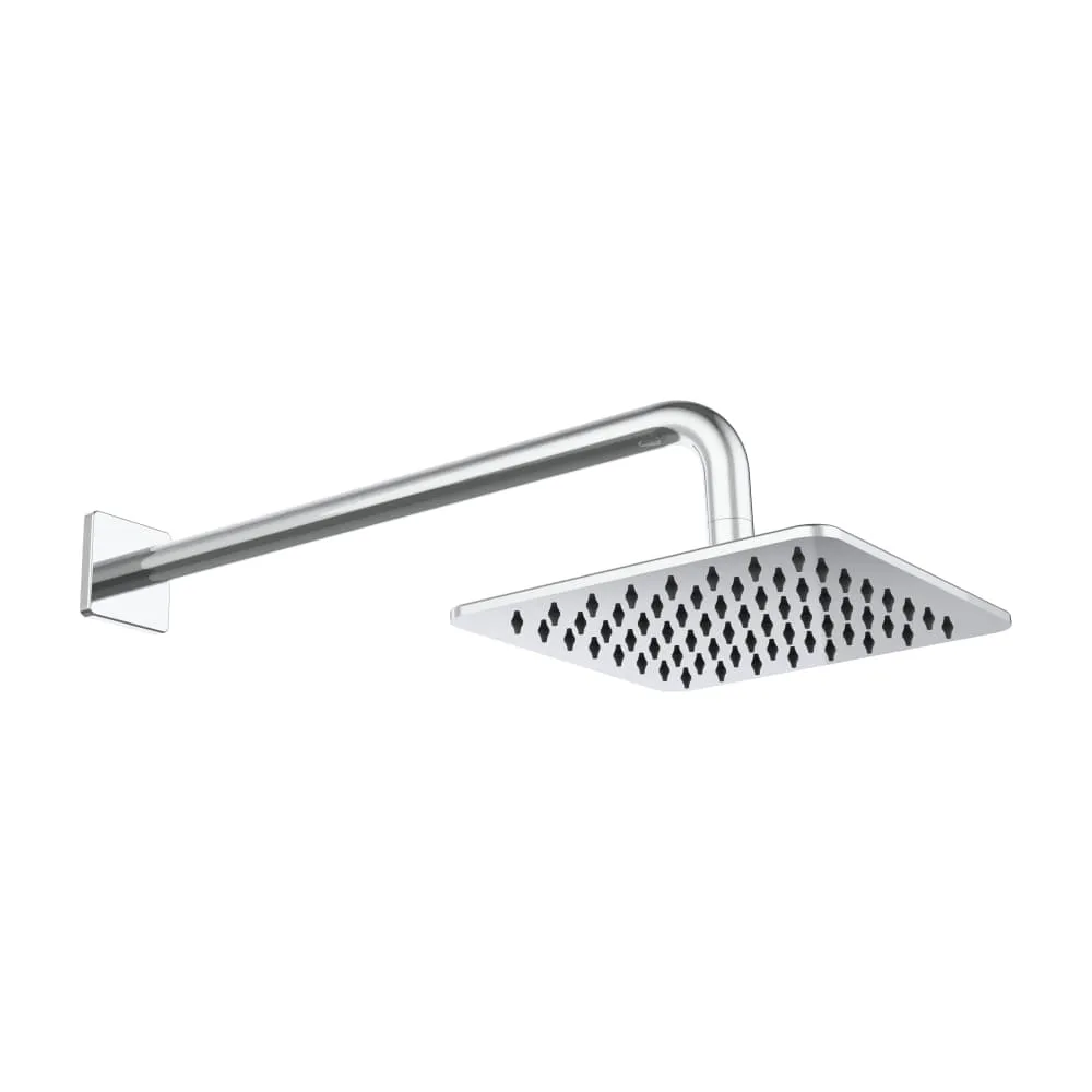 LAUFEN Sprchová hlavice 202 x 202 mm, s držákem na stěnu 420 mm, montáž na stěnu #HF960102100001