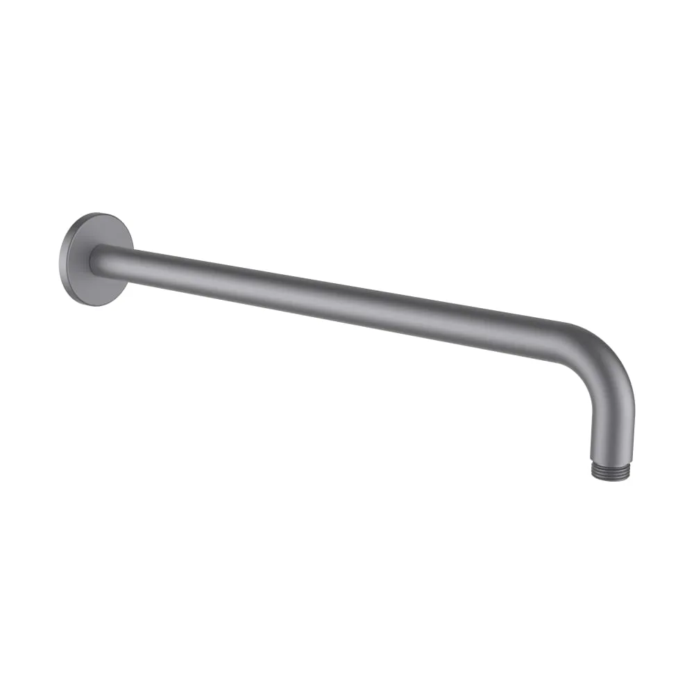LAUFEN SPRCHOVÉ PŘÍSLUŠENSTVÍ Sprchové rameno nástěnné 420 mm, s kruhovou rozetou, PVD kartáčovaná nerez ocel #HF960109423001
