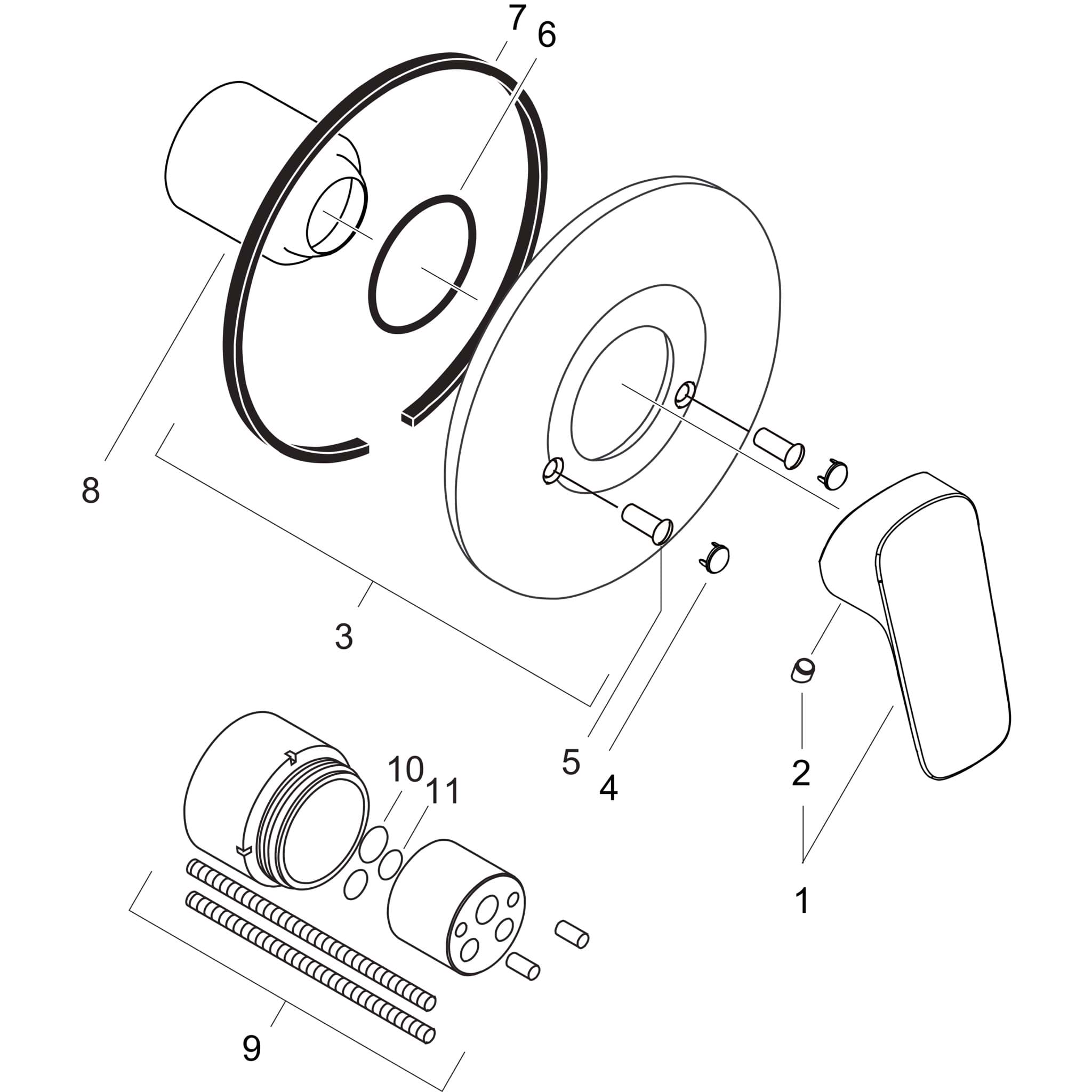 HANSGROHE Logis sprchová baterie pod omítku #71606000 - chrom