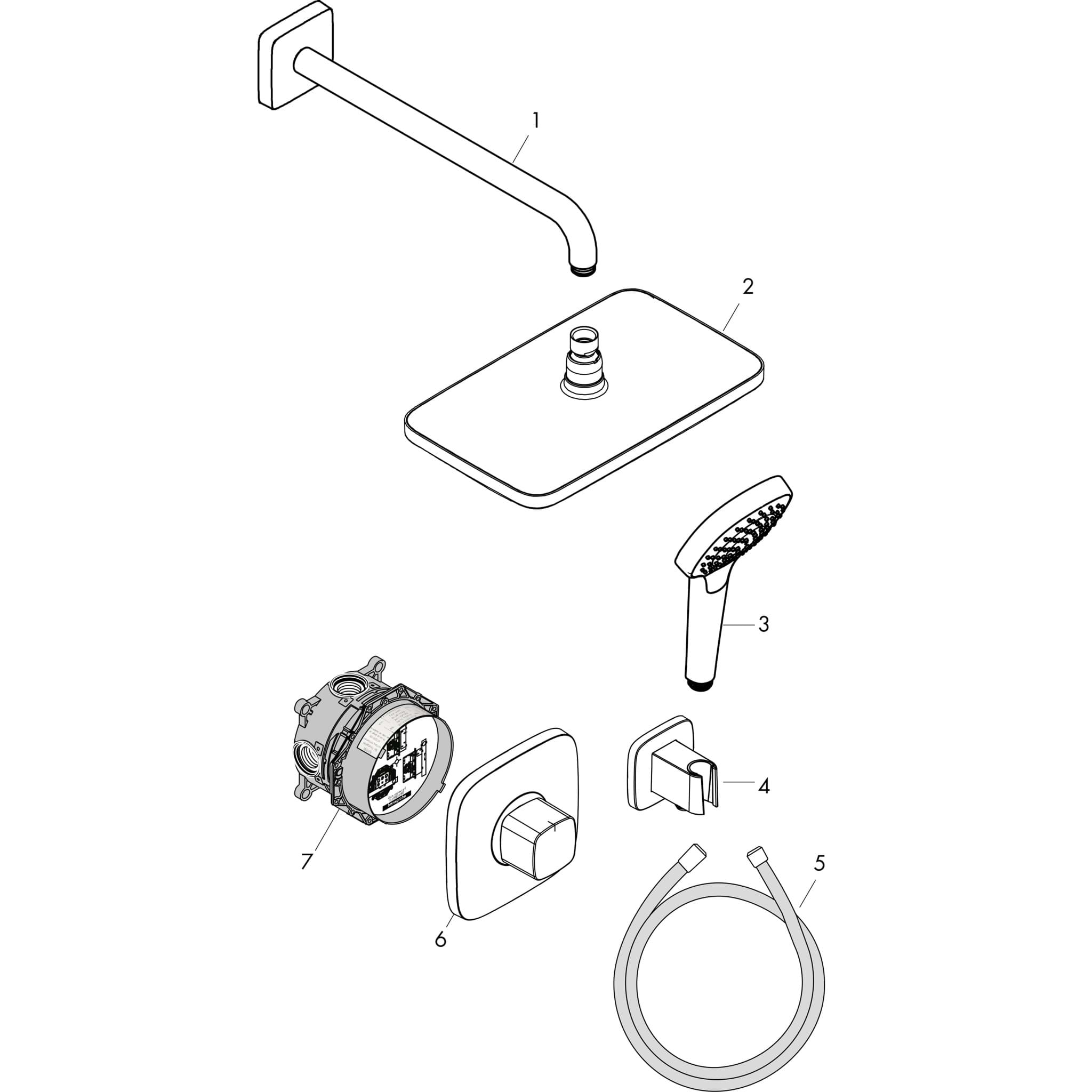 HANSGROHE Croma E sprchový set 280 s termostatem Ecostat E pod omítku #27953000 - chrom