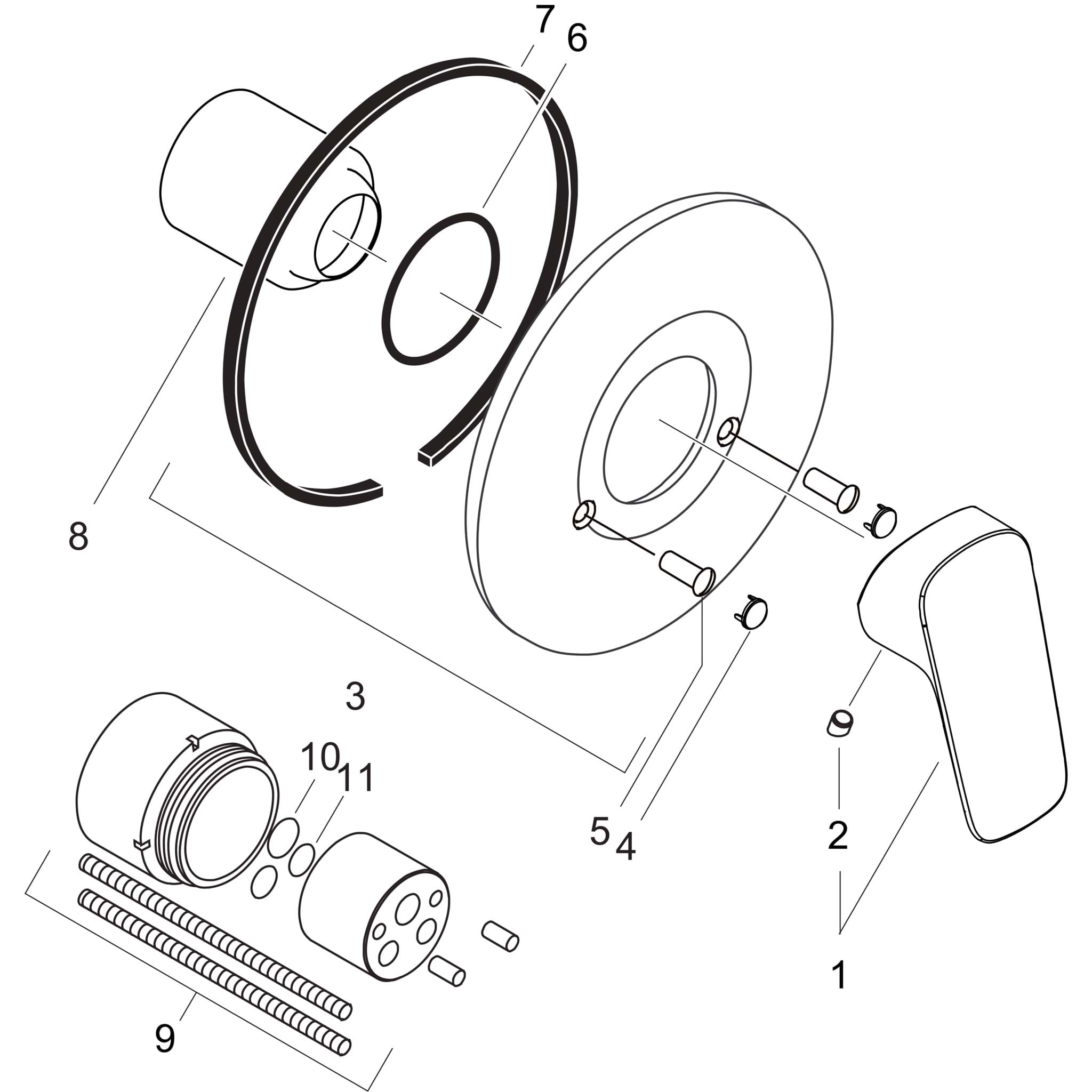 HANSGROHE Logis sprchová baterie pod omítku #71666000 - chrom