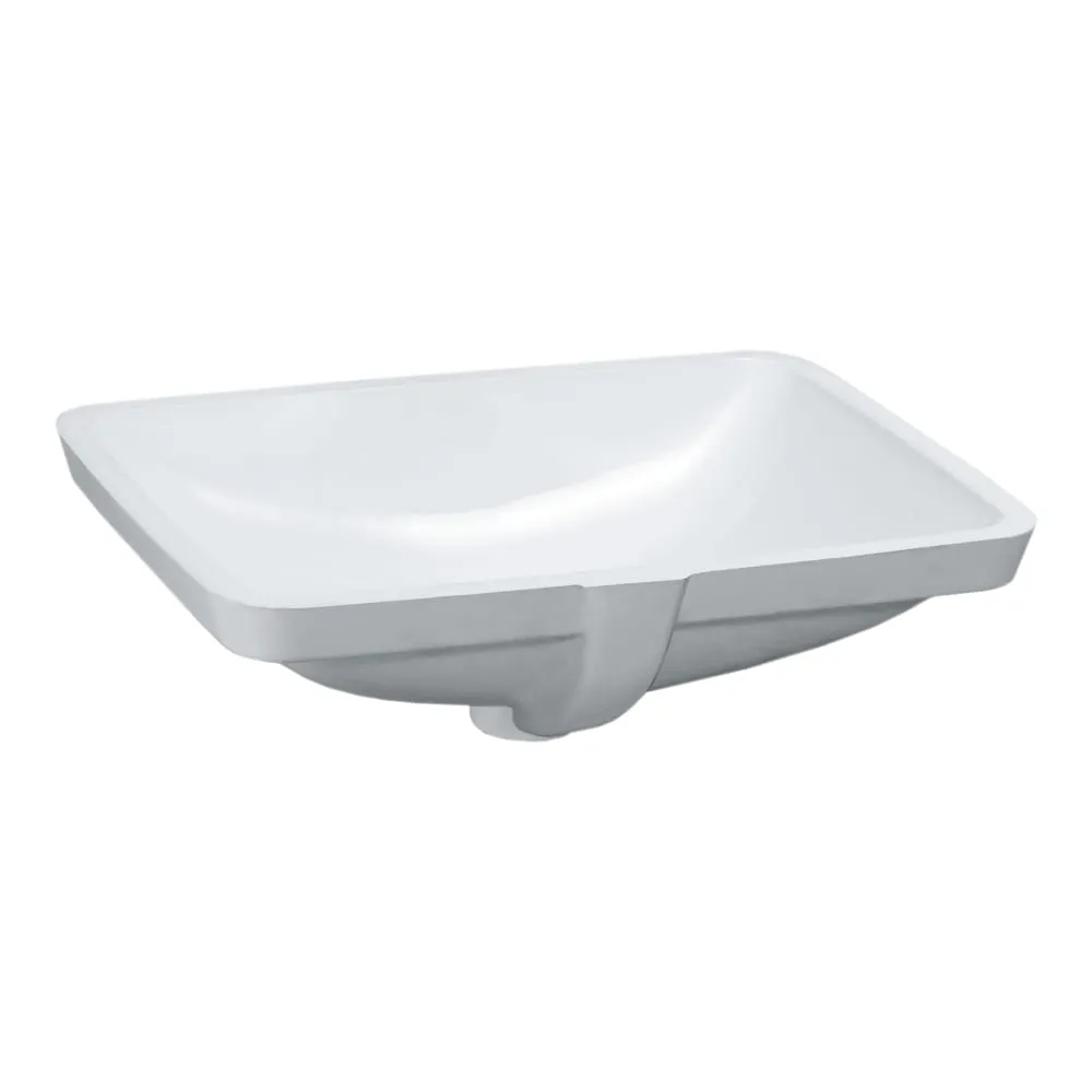 LAUFEN PRO Vestavné umyvadlo, bez armaturní desky, broušená horní hrana 490 x 360 x 170 mm #H8119614001091 - 000 - Bílá