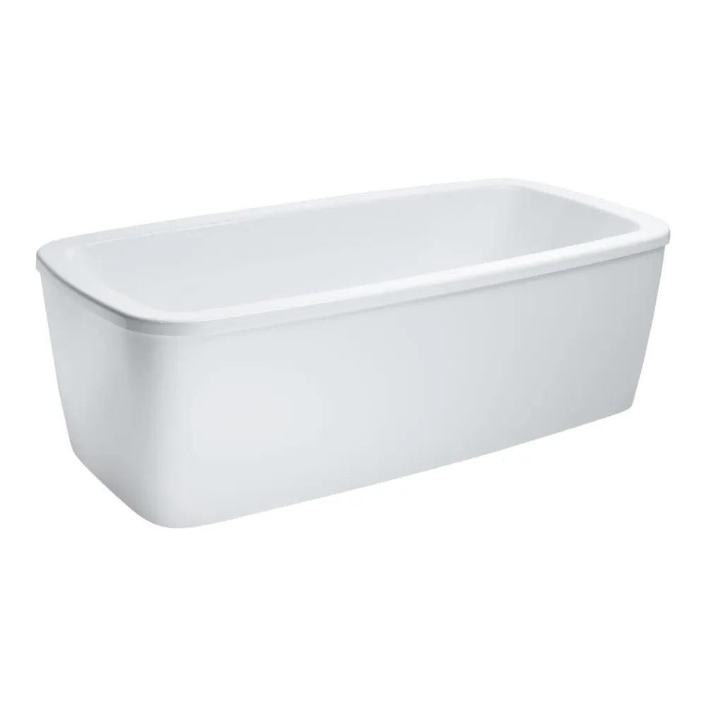 LAUFEN PALOMBA COLLECTION Vana, samostatně stojící, s panelem a konstrukcí, výška okraje vany 40 mm, sanitární akrylát, 170 l 1800 x 900 x 610 mm #H2318000000001 - 000 - Bílá