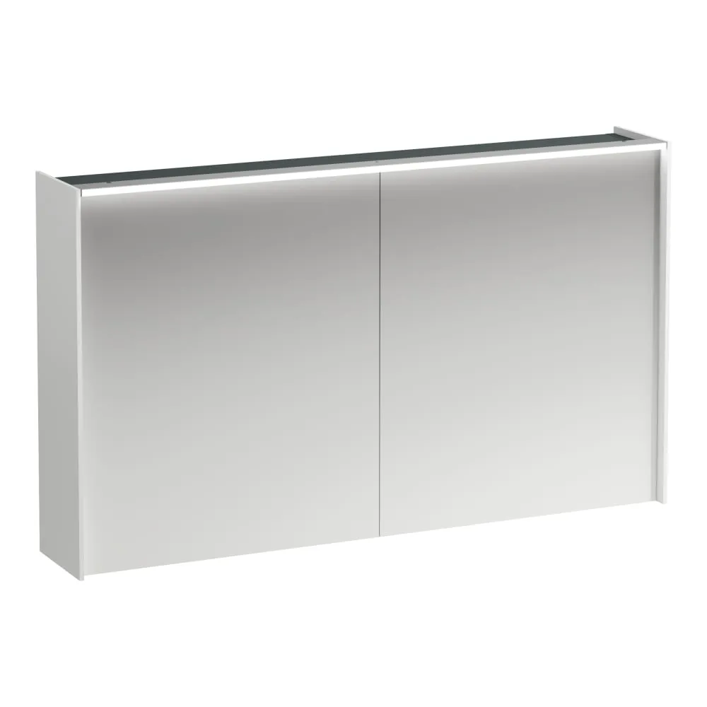 LAUFEN Lani zrcadlová skříňka, LED osvětlení, el. zásuvka, 1220x210x715mm #H4038221122601 - bílá mat