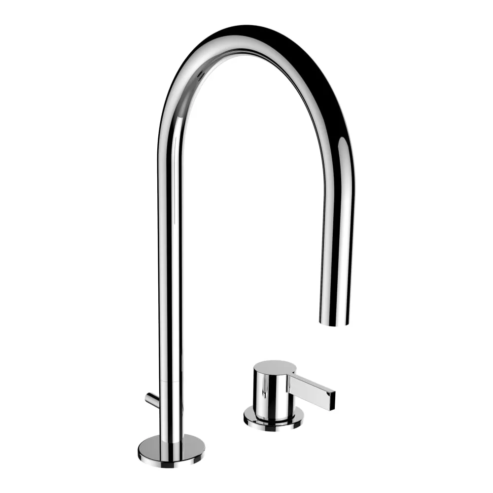 LAUFEN Kartell umyvadlová 2-otvorová baterie, otočná #H3113320042211 - chrom