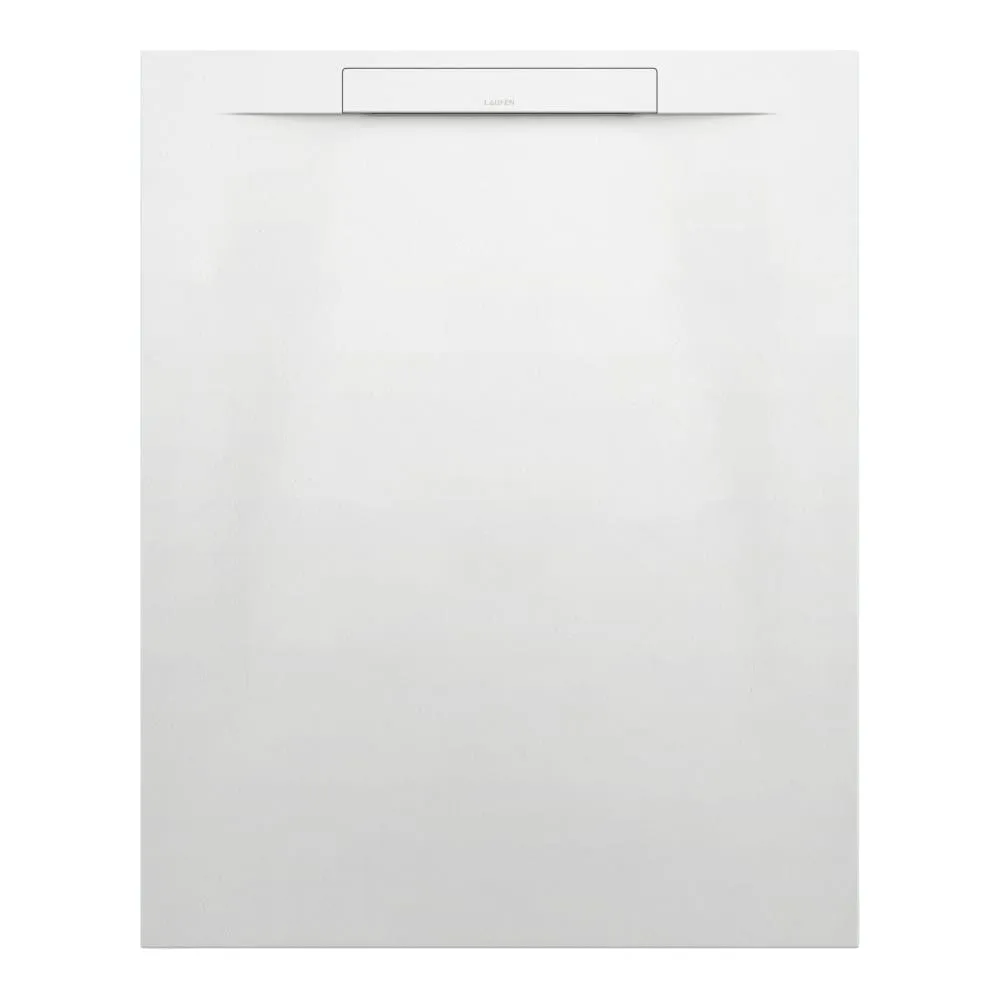 LAUFEN PRO S Sprchová vanička, obdélníková, s lineárním odtokem na kratší straně, materiál Marbond 1000 x 800 x 28 mm #H2101810790001 - 000 - Bílá